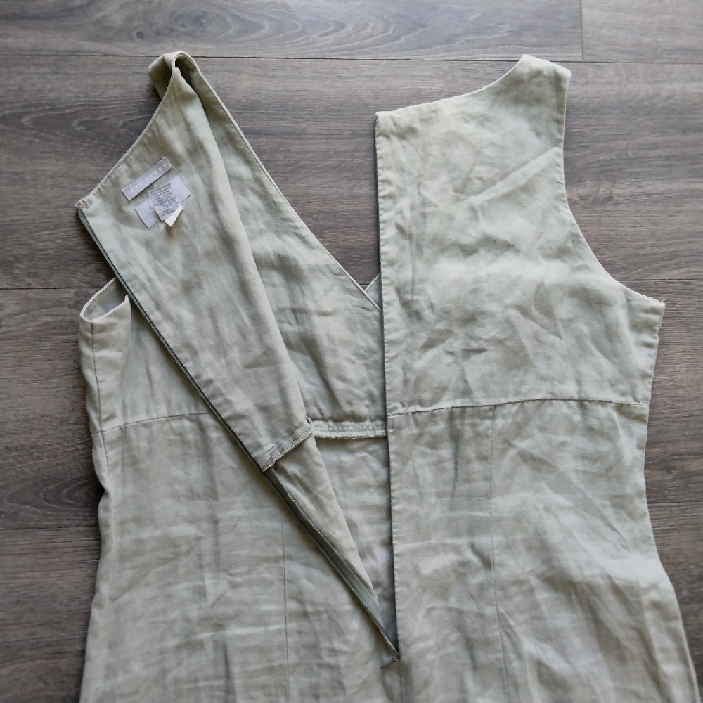 Old Navy Tan Olive Maxi Dress - Picture 6 of 12
